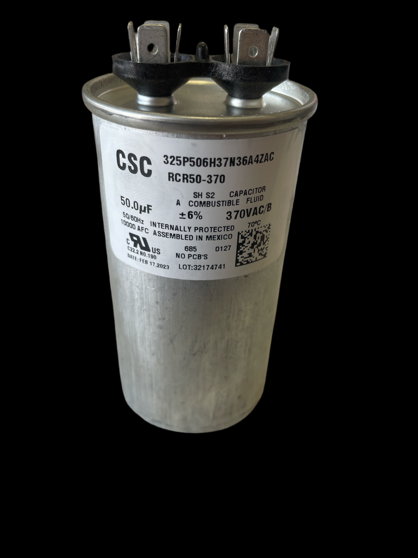 30 MFD Run Capacitor, 370V (RCR30-370)