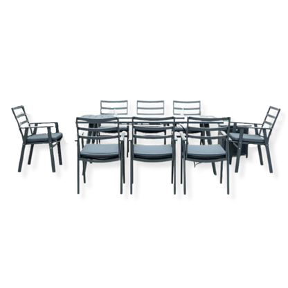 8-Seater Dining Table w/ Fire Table