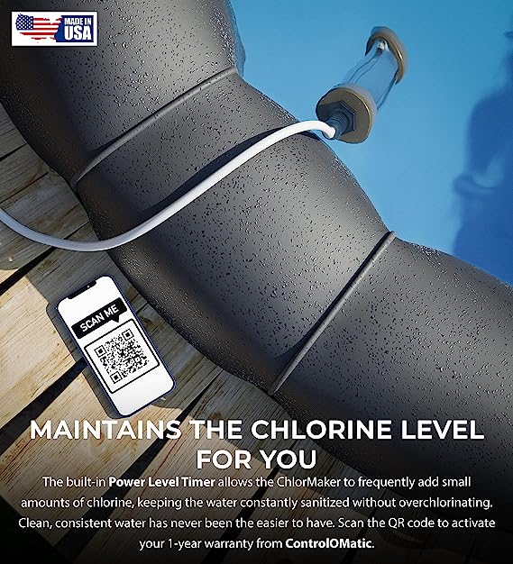 ControlOMatic ChlorMaker Saltwater Chlorine Generation System