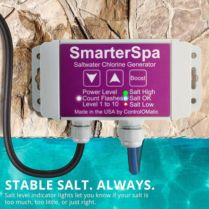 SmarterSpa Saltwater Chlorine Generation System